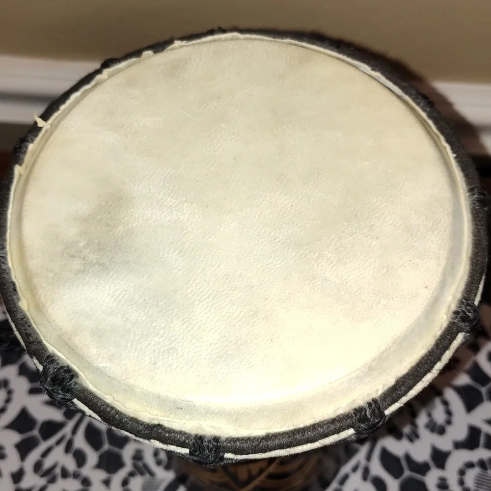 Handcrafted Brown Djembe Drum - Picture 6 of 6